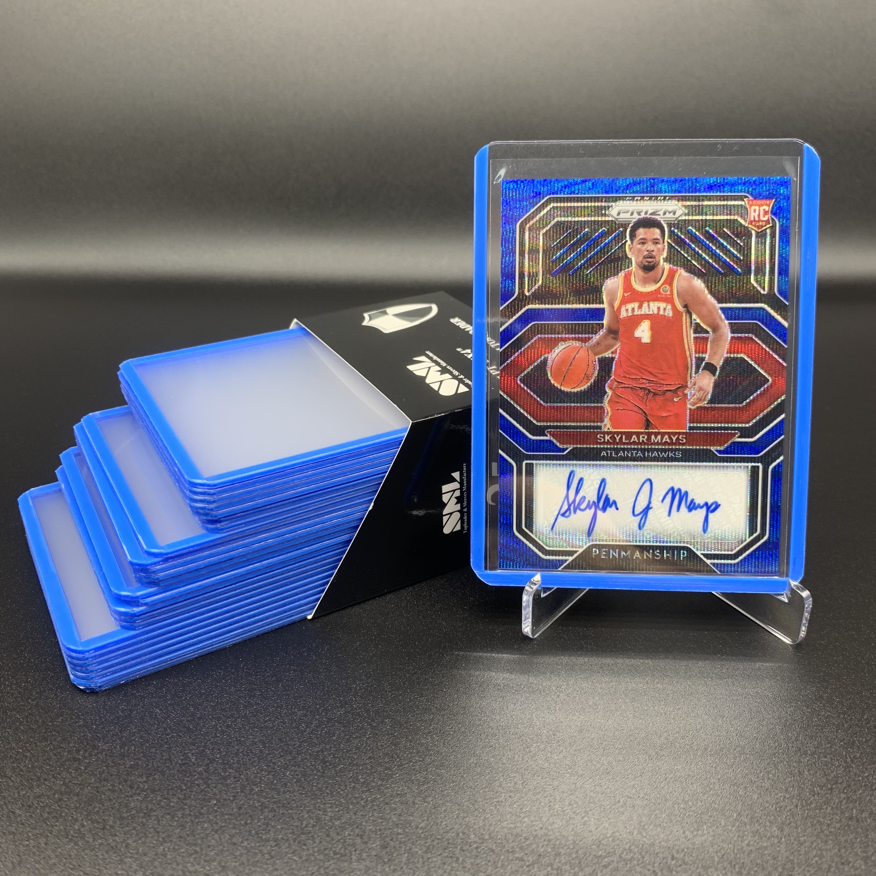 Blue Border Toploader